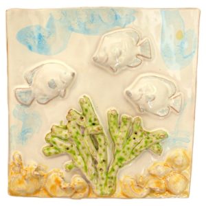 tre.pesciolini15x15 pesciolini ceramica